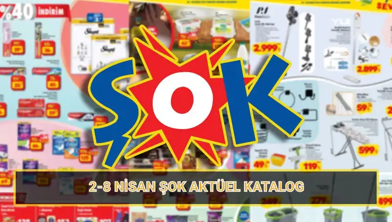 ŞOK'un 2-8 Nisan Katalogu Yayınlandı: Temizlik Ürünleri ve Elektrikli Süpürgeleryle Dolu!