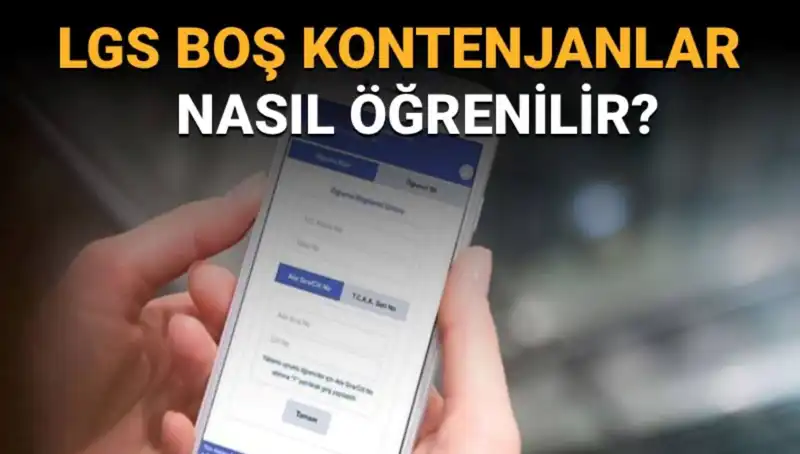 LGS Boş Kontenjanlar ve Taban Puanları: Sorgulama Yöntemleri