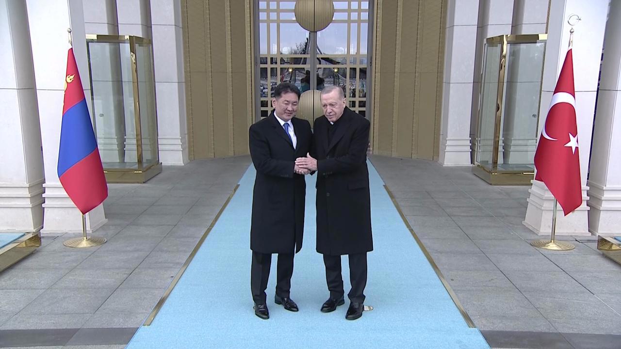 Moğolistan Cumhurbaşkanı Ukhnaa Ankara Ziyaretinde Bulundu