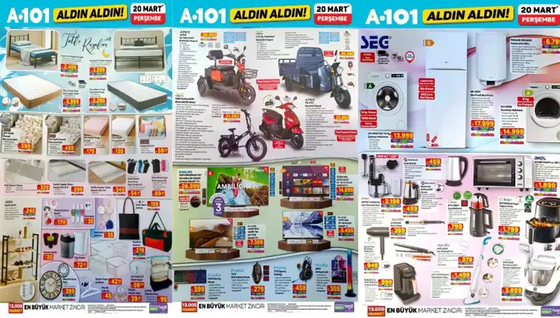 A101 Aktüel Kataloğu 20 Mart'ta Heyecan Verici Ürünlerle Geliyor!
