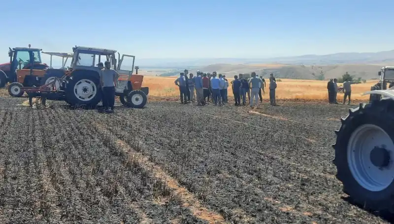 Yozgat'ta 100 Dönüm Ekili Alan Kül Olmuş! Yangının Detayları Şok Etti