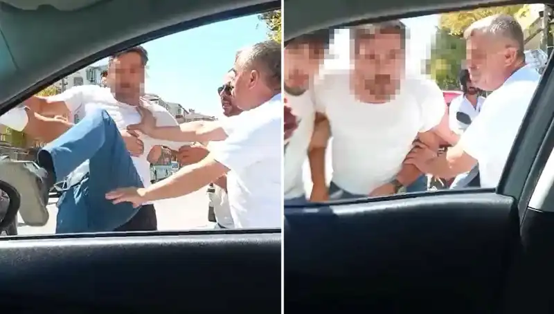 Dolmuş Şoförünün Trafikte Dehşet Saçtığı Olay İzleyicileri Şok Etti
