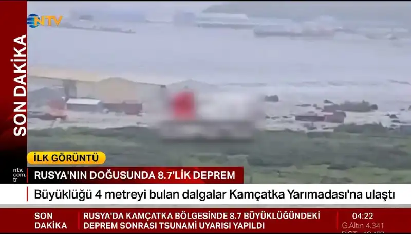 Kamçatka Kıyılarında İlk Tsunami Dalgaları: Doğa'nın Gücü Yeniden Ortaya Çıktı!