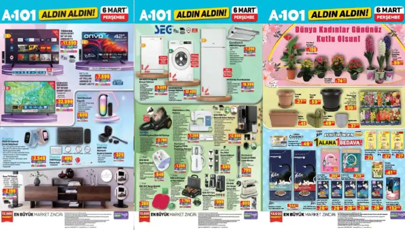 A101 6 Mart Aktüel Ürünler Kataloğu: Elektrikli Süpürgeden Tost Makinesine Neler Var?